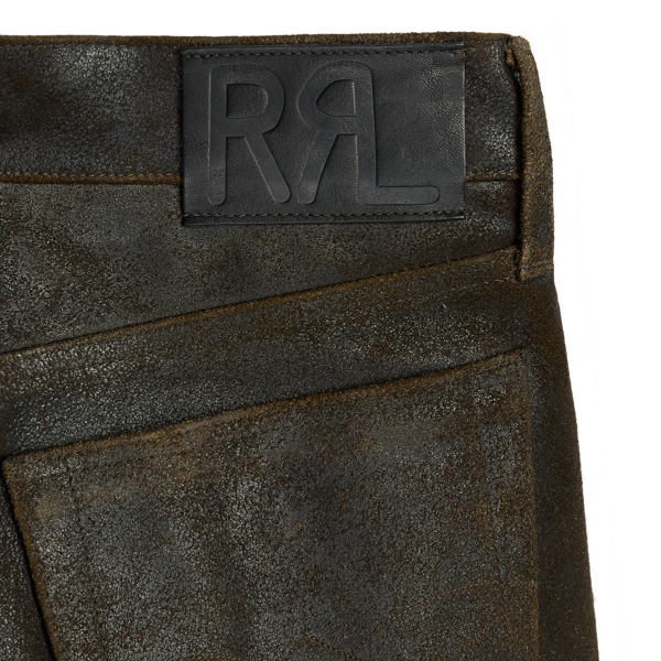 Straight Fit Roughout Suede Pant