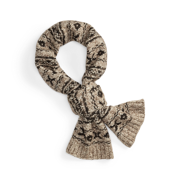 Sciarpa in misto lana Fair Isle