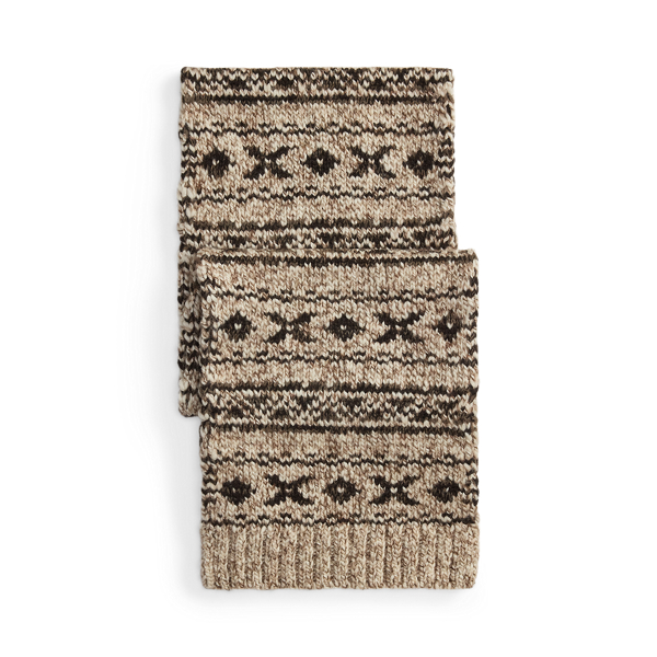 Sciarpa in misto lana Fair Isle