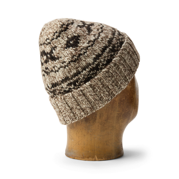 Berretto in misto lana Fair Isle