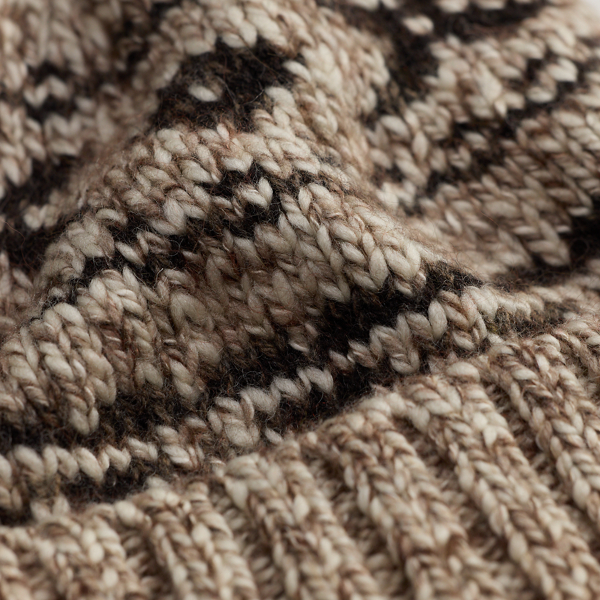 Berretto in misto lana Fair Isle