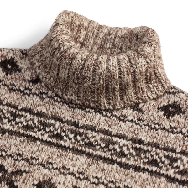Camisola de gola alta Fair Isle