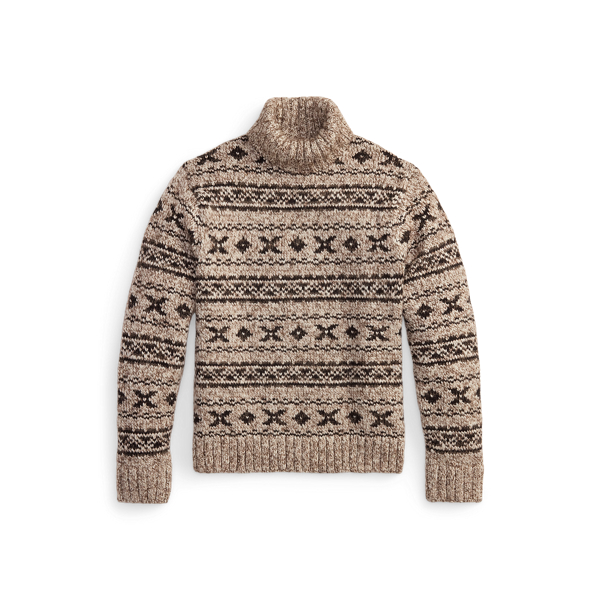 Camisola de gola alta Fair Isle