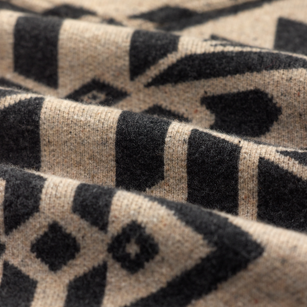Woll-Pulloverjacke im Westernstil