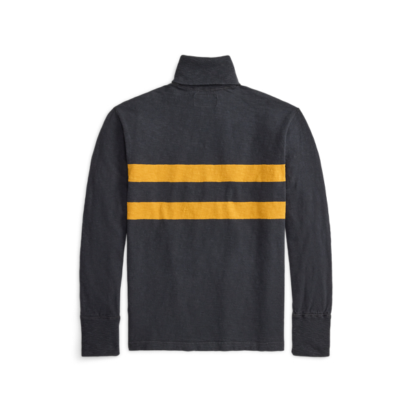 Faded Black/Multi Striped Jersey Turtleneck RRL 2