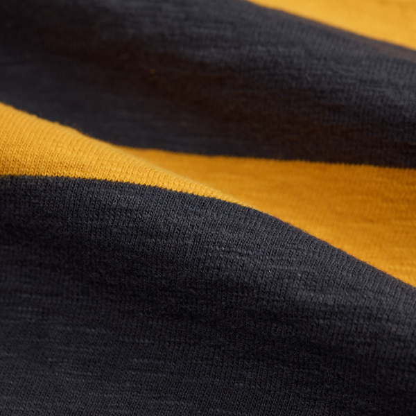Faded Black/Multi Striped Jersey Turtleneck RRL 5