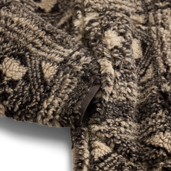 Faux-Fur-Trim Fleece Jacket