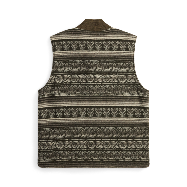 Reversible Double-Knit Jacquard Gilet