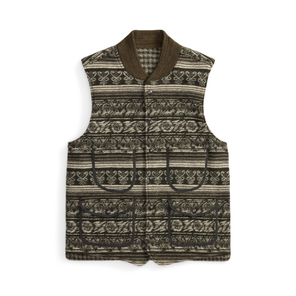 Reversible Double-Knit Jacquard Gilet