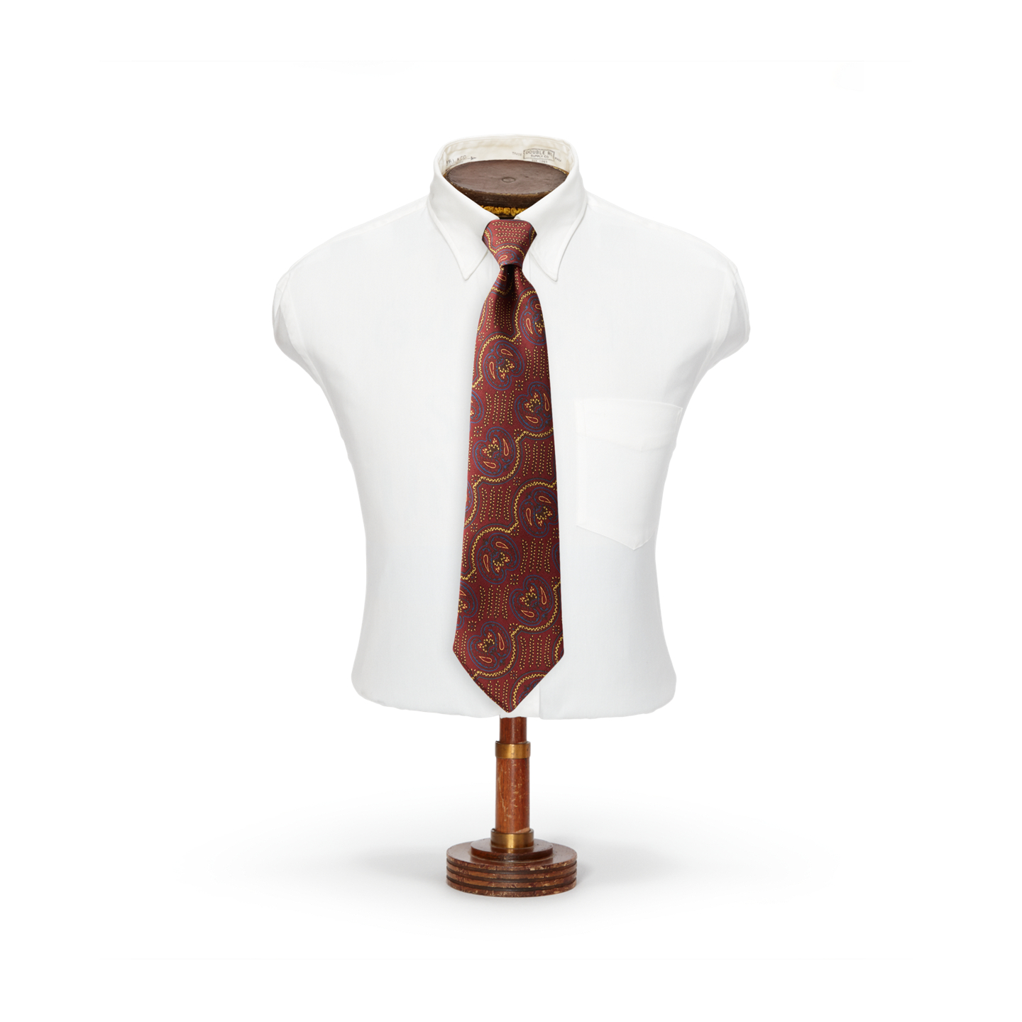 Мужской галстук Ralph Lauren Handmade Paisley Silk Faille Tie, цвет: Красный разноцветный — фото 2
