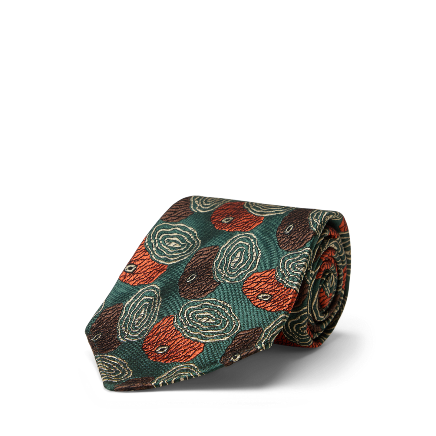 Мужской галстук Ralph Lauren Handmade Silk Jacquard Tie, цвет: Зелёный разноцветный — фото 1