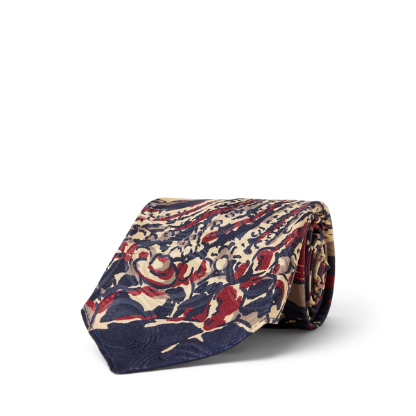 Handmade Music-Print Silk Tie