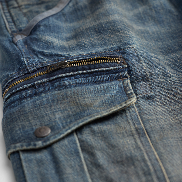 Melvill Wash Quilted Denim Cargo Pant RRL 5