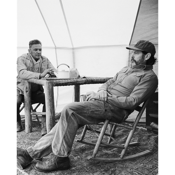 Canvas-Trim Corduroy Cargo Pant