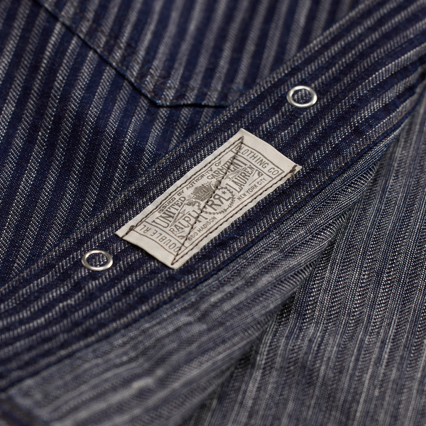 Chaqueta de jacquard con rayas en &iacute;ndigo