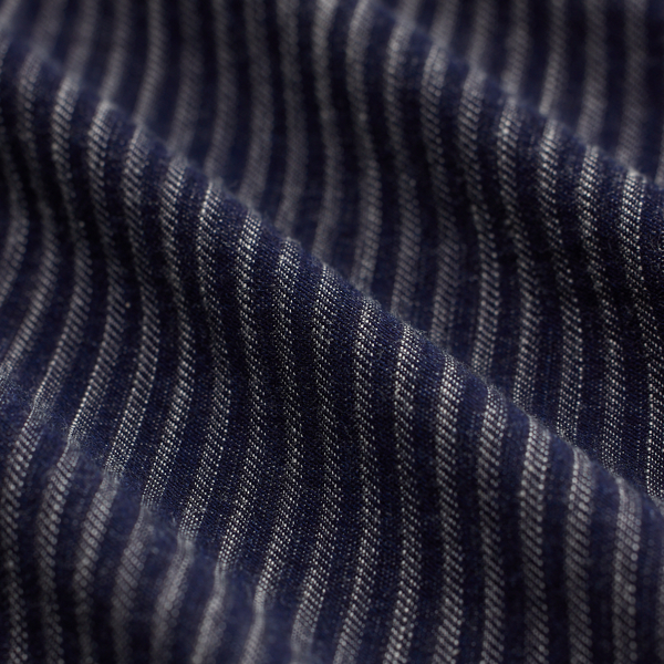 Chaqueta de jacquard con rayas en &iacute;ndigo