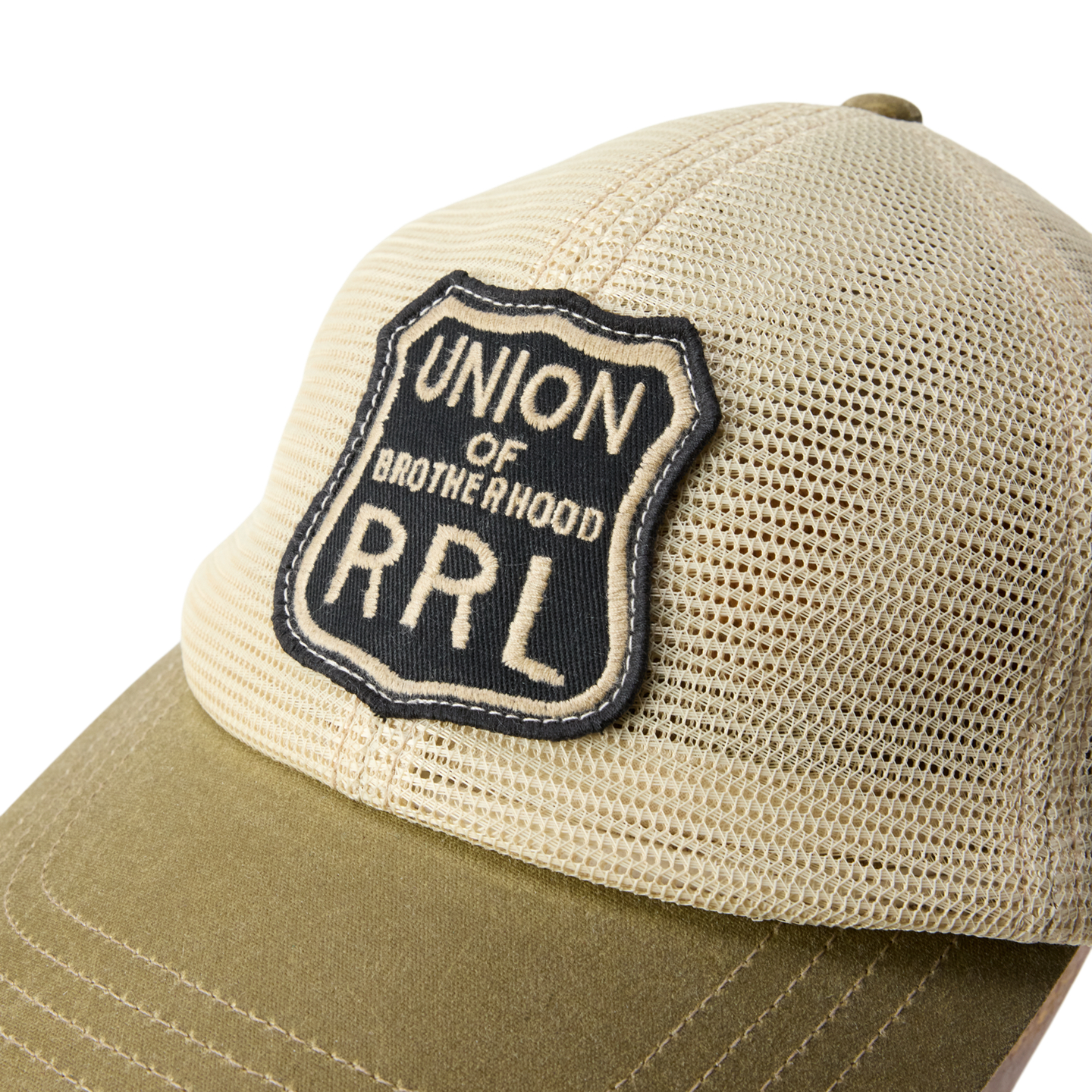Мужская кепка Ralph Lauren Logo-Patch Mesh Trucker, цвет: Коричневый / Рыжевато-коричневый — фото 2