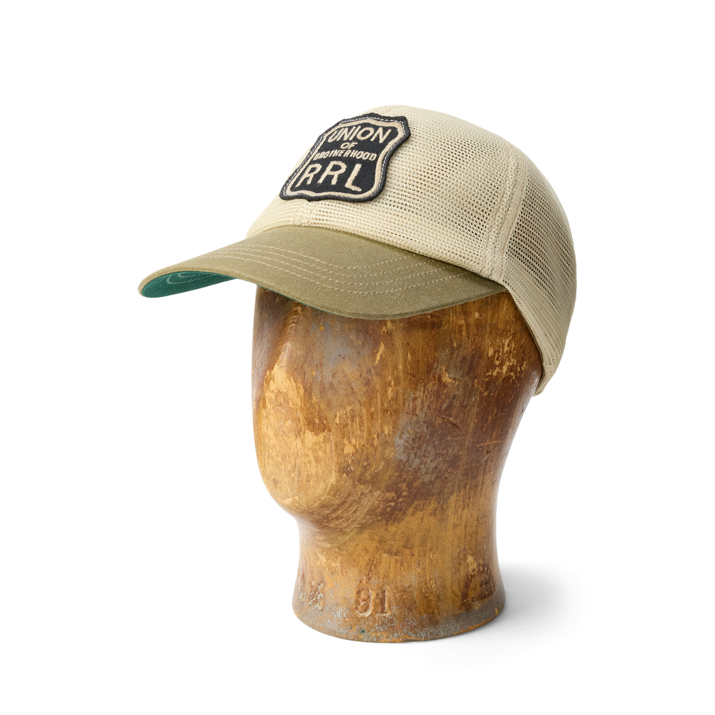 Мужская кепка Ralph Lauren Logo-Patch Mesh Trucker, цвет: Коричневый / Рыжевато-коричневый — фото 3