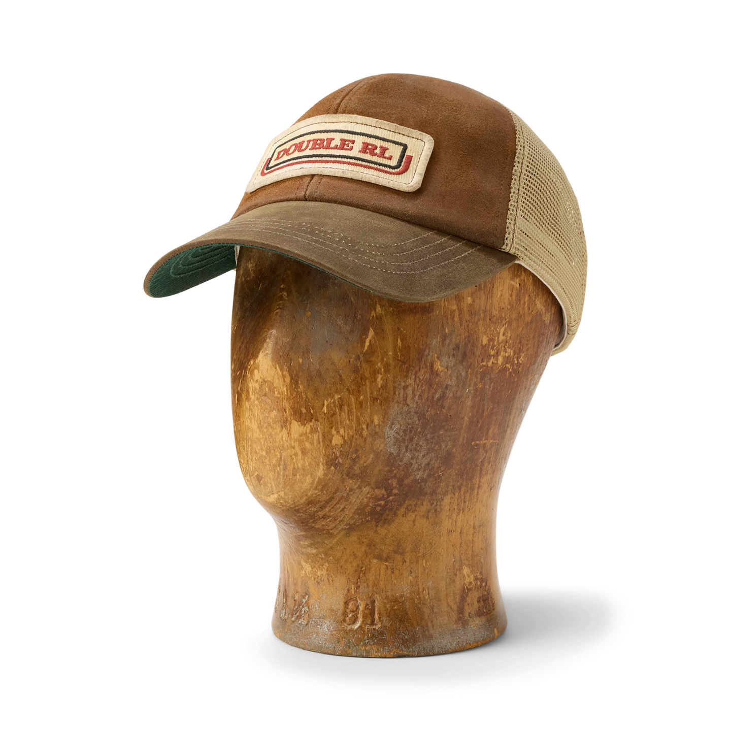 Мужская кепка Ralph Lauren Logo-Patch Suede Trucker, цвет: Dark Beech — фото 3
