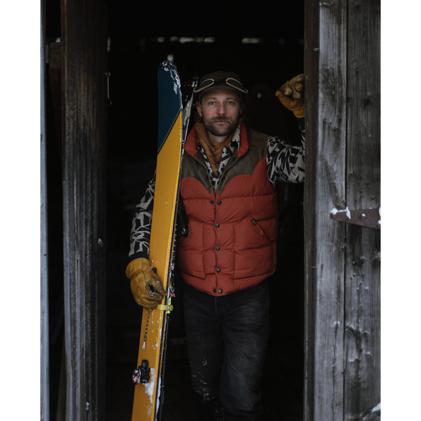 Deerskin-Yoke Quilted Gilet