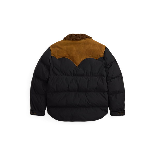 Quilted Shearling-Collar Jacket
