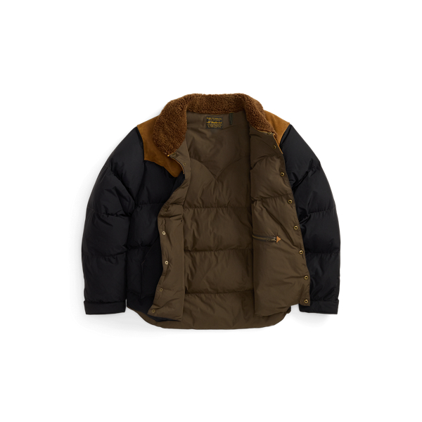 Quilted Shearling-Collar Jacket