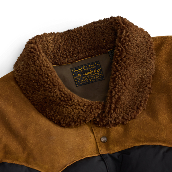 Quilted Shearling-Collar Jacket