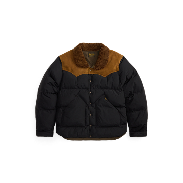 Quilted Shearling-Collar Jacket