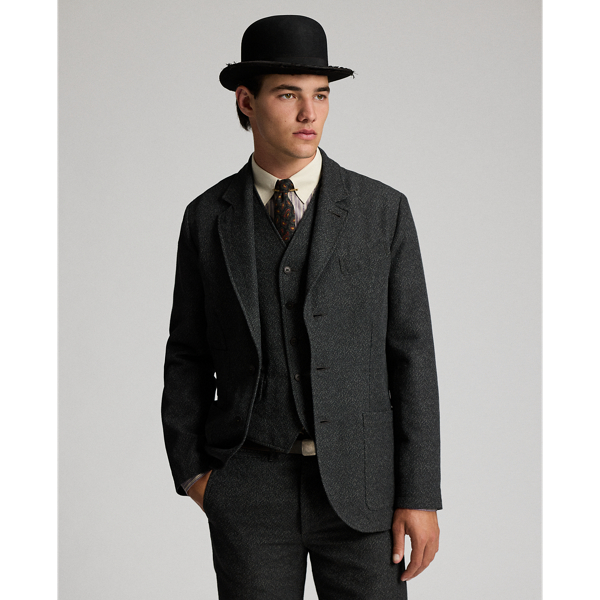 Unconstructed Herringbone Sport Coat