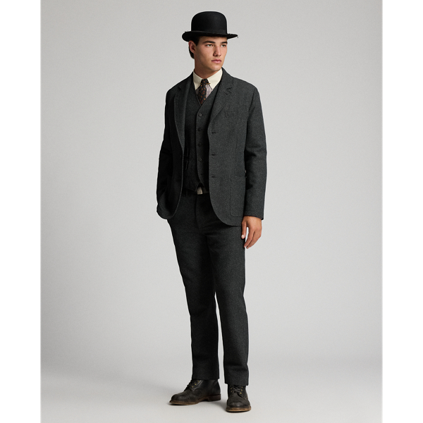 Unconstructed Herringbone Sport Coat