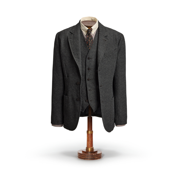 Unconstructed Herringbone Sport Coat