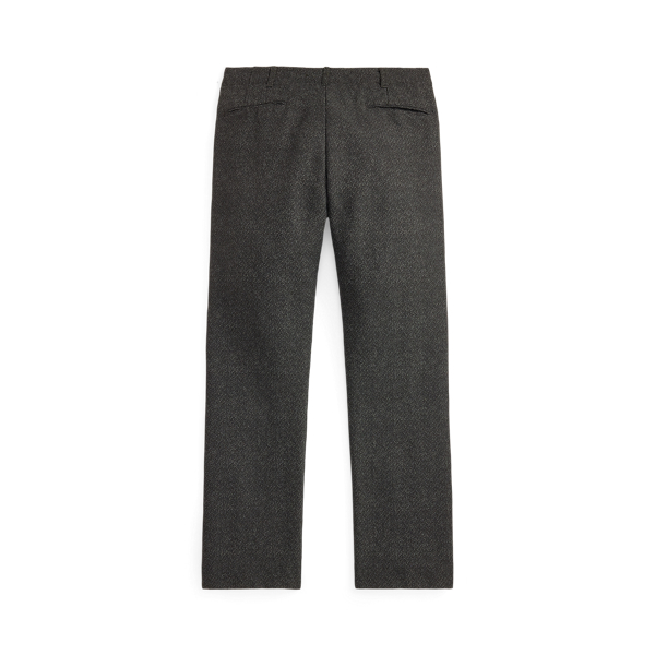 Slim Fit Wool-Cotton Herringbone Pant