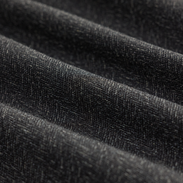 Slim Fit Wool-Cotton Herringbone Pant