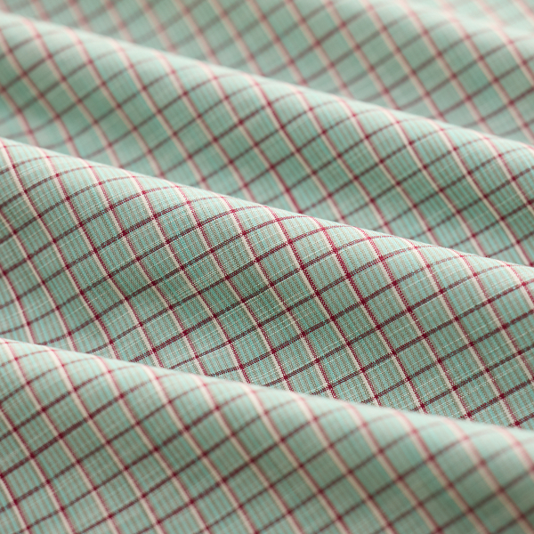 Turquoise Slim Fit Checked Dobby Shirt RRL 11