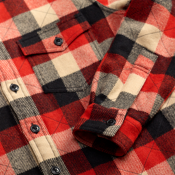Quilted Plaid Wool Overshirt