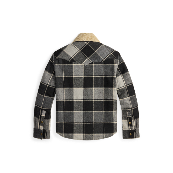 Western Plaid Twill Overshirt
