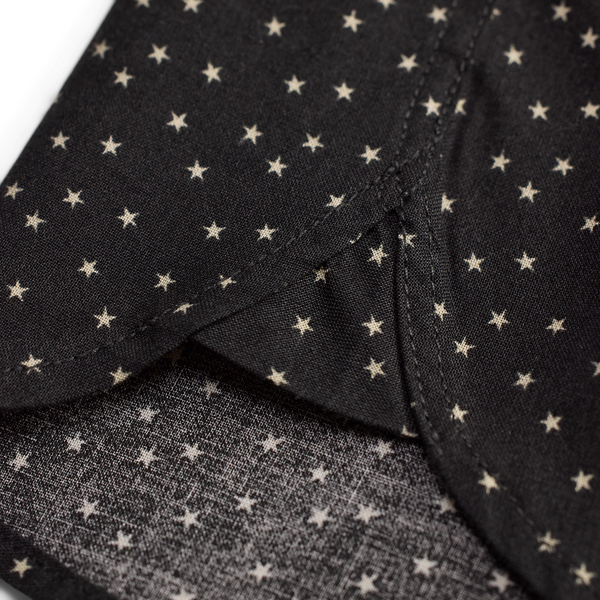 Slim Fit Star-Print Tuxedo Shirt