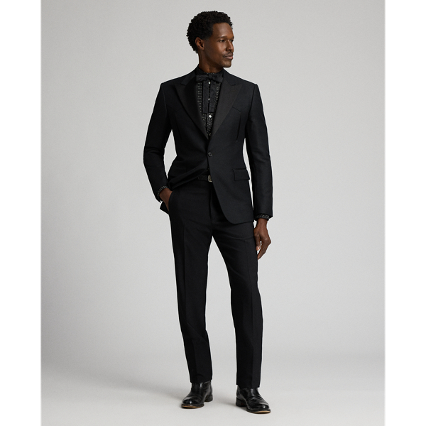 Slim Fit Star-Print Tuxedo Shirt