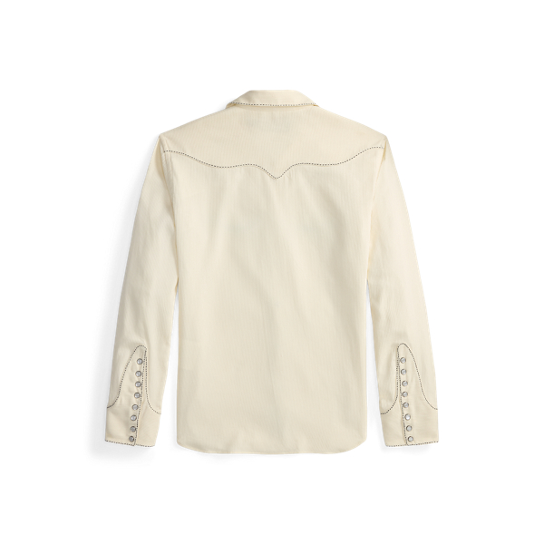 Slim Fit Bedford Cord Western Shirt