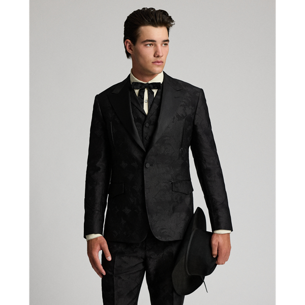Silk-Blend Western Tuxedo Jacket