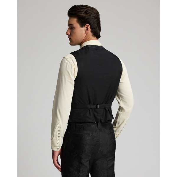 Silk-Blend Western Tuxedo Waistcoat