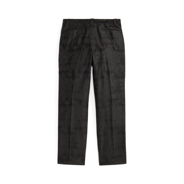 Pantalon de smoking slim western en soie