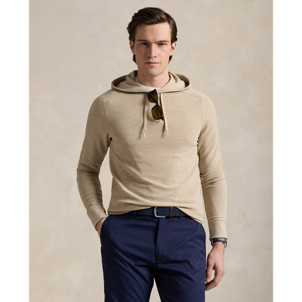 Sand Heather Sweat capuche performance tricot gaufré RLX 1