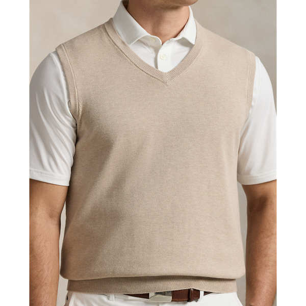 Performance Cotton-Blend Sweater Vest