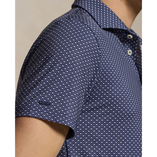 Polo Tailored Fit Performance RLX en Marine Diamant Magnolia 6