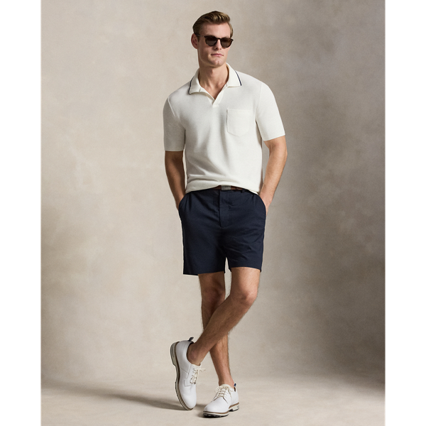 Performance-Pullover aus Piqu&eacute; RLX in Wei&szlig;e Farbspr./Edles Navy 4