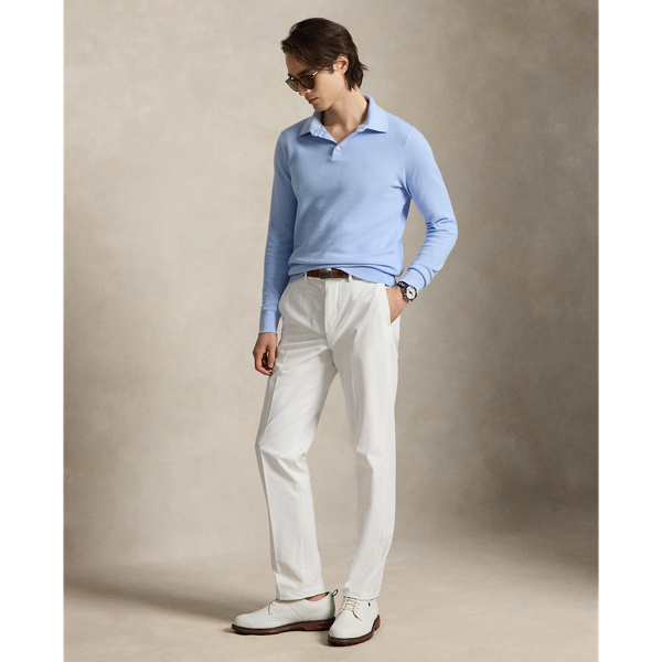 Pull col polo performance RLX en Bleu bureau 4