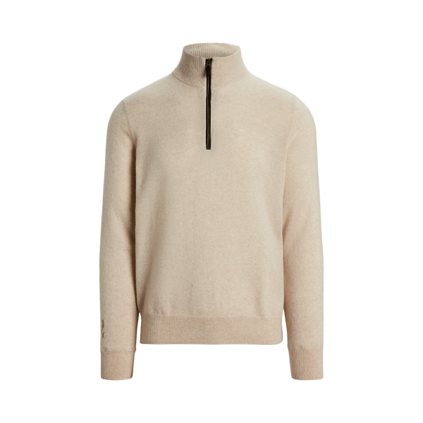 Washable Cashmere Quarter-Zip Sweater