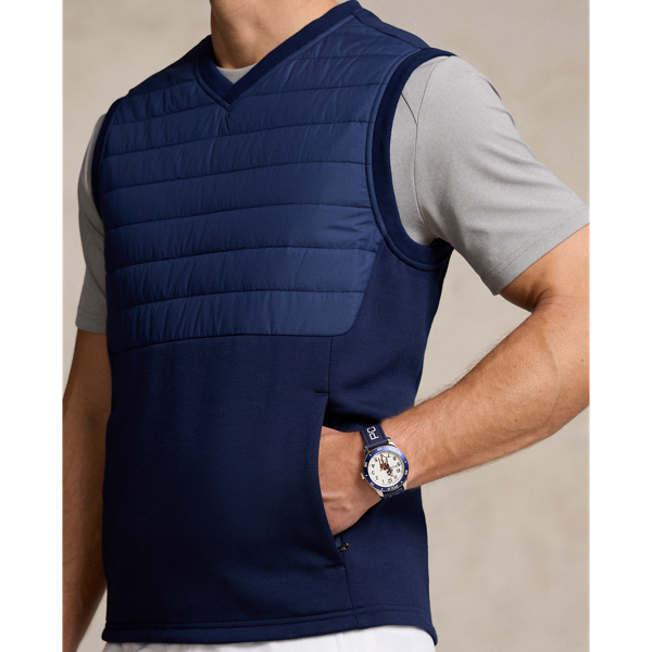 Hybrid-Weste mit V-Ausschnitt