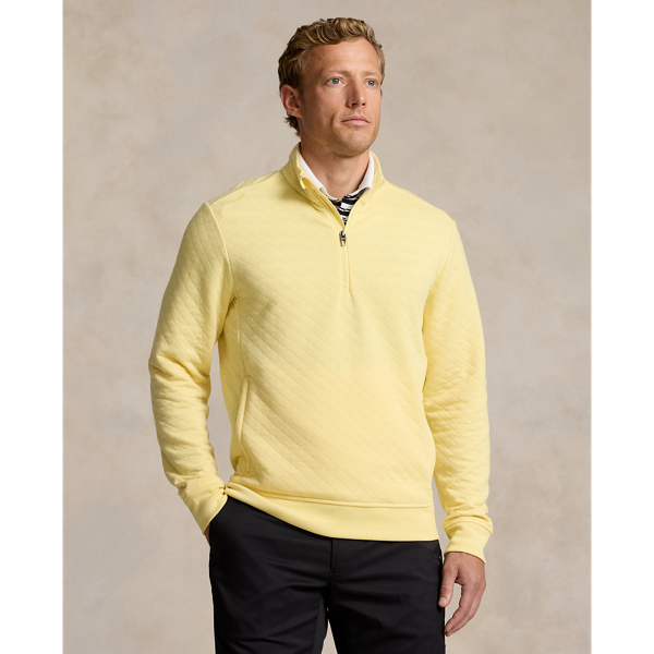 Classic Fit Quilted Double-Knit Pullover